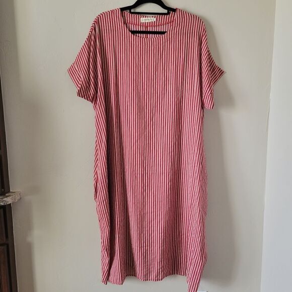 New Ayiman Midi Dress Stripe XXL - Picture 2 of 12